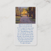 お祝い油絵記念カード 名刺 (正面)