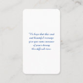 お祝い油絵記念カード 名刺 (裏面)