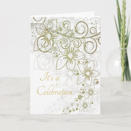 お祝い牧師だ カード (正面)