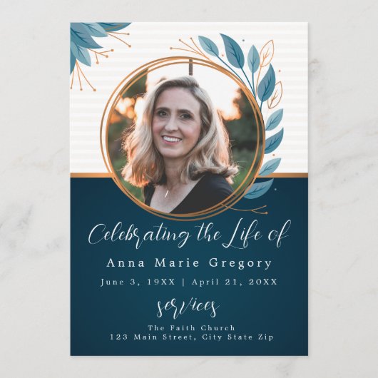 お祝い生写真ブロンズ記念葬式 プログラム (正面)