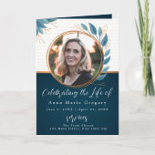 お祝い生写真ブロンズ記念葬式 プログラム (正面)