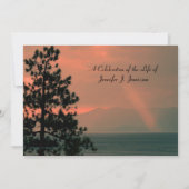 お祝い生命記念光線 招待状 (正面)