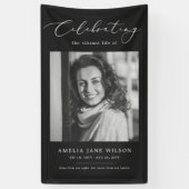 お祝い生涯写真葬儀追悼法会 横断幕 (縦)