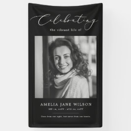 お祝い生涯写真葬儀追悼法会 横断幕