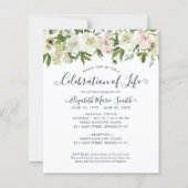 お祝い生葬記念招待状 (正面)