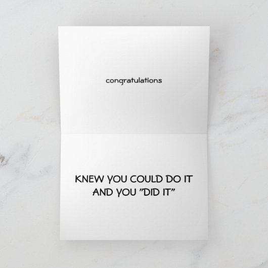 *お祝い申し上げます カード (内部)