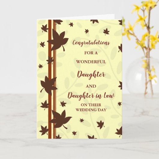 お祝い申し上げます カード (黄色い花)