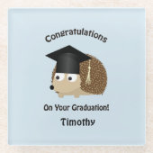 お祝い申し上げます ガラスコースター (正面)