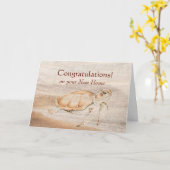 お祝い申し上げます。トータ素晴らしルおもしろい カード (黄色い花)