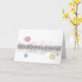 **お祝い申し上げます**「GOOD NEWS」カードを耳にしました カード (黄色い花)