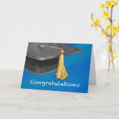 お祝い白黒 カード (黄色い花)