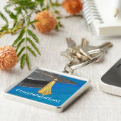 お祝い白黒 キーホルダー (側面)