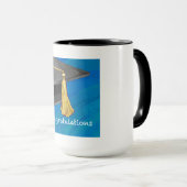 お祝い白黒 マグカップ (正面右)