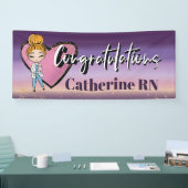 お祝い看護学校ナースバナー 横断幕 (トレードショー)