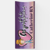 お祝い看護学校ナースバナー 横断幕 (縦)