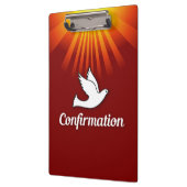 お祝い確認の鳩(金ゴールド/赤) クリップボード (左)