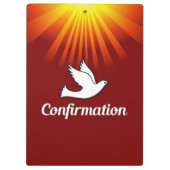 お祝い確認の鳩(金ゴールド/赤) クリップボード (裏面)