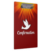 お祝い確認の鳩(金ゴールド/赤) クリップボード (右)