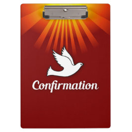 お祝い確認の鳩(金ゴールド/赤) クリップボード