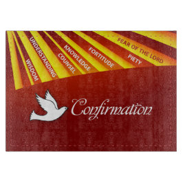 お祝い確認のDoveと金ゴールドとRe カッティングボード