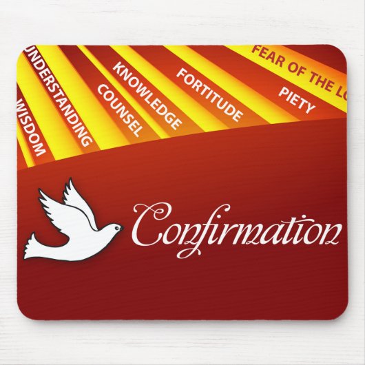 お祝い確認のDoveと金ゴールドとRe マウスパッド (正面)