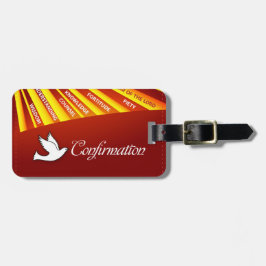 お祝い確認のDoveと金ゴールドとRe ラゲッジタグ