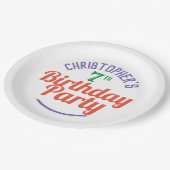 お祝い第7世代誕生日紙プレート ペーパープレート (アングル)