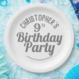 お祝い第9期誕生日紙プレート ペーパープレート