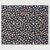 お祝い紙吹雪のシームレスなパターン、背景w ラッピングペーパー (フラット)