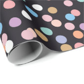 お祝い紙吹雪のシームレスなパターン、背景w ラッピングペーパー (ロールコーナー)