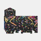 お祝い紙吹雪パターン優先ボックス フェイバーボックス (折り畳みなし)