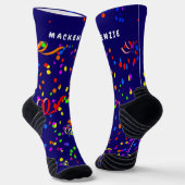 お祝い紙吹雪名Blue High-Performance ソックス (傾斜あり)