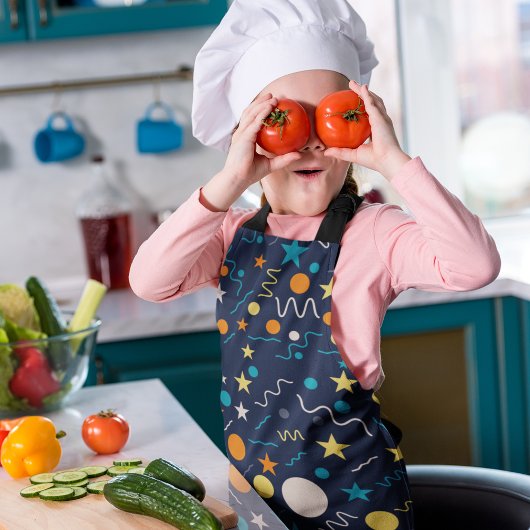 お祝い紙吹雪図形 エプロン