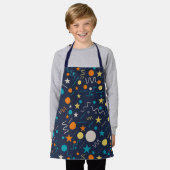 お祝い紙吹雪図形 エプロン (着用した状態)