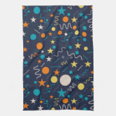 お祝い紙吹雪図形 キッチンタオル (縦)