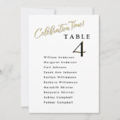 お祝い結婚のシーティングプランカードゲスト名 招待状 (正面)