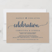 お祝い結婚の後は幸せに駆け落ち 招待状 (正面)