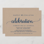 お祝い結婚の後は幸せに駆け落ち 招待状 (正面/裏面)