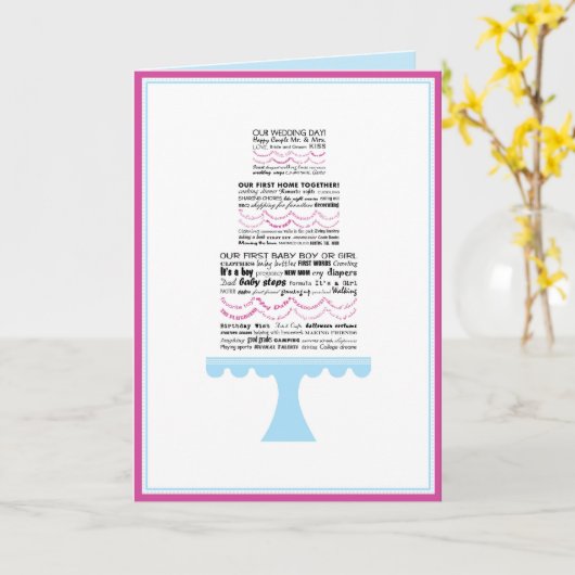 お祝い結婚の挨拶状 カード (黄色い花)