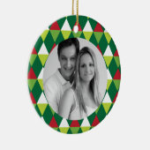 お祝い色パターン写真 セラミックオーナメント (右)