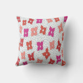 お祝い花と水玉模様装飾用クッション クッション (裏面)