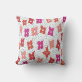 お祝い花と水玉模様装飾用クッション クッション (正面)