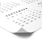 お祝い花柄 16x24 2017年年間写真カレンダー ポスター (角)