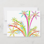 お祝い花火 招待状 (正面)