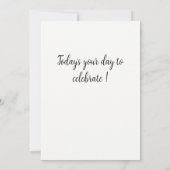 お祝い誕生日バルーンカード 招待状 (裏面)