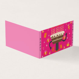 お祝い誕生日マフィン – ピンク