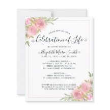 お祝い追悼式招待状