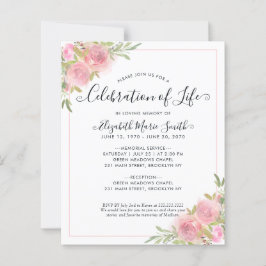 お祝い追悼式招待状