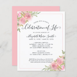 お祝い追悼式招待状