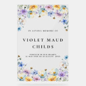 お祝い追悼式 アクリルサイン (正面)